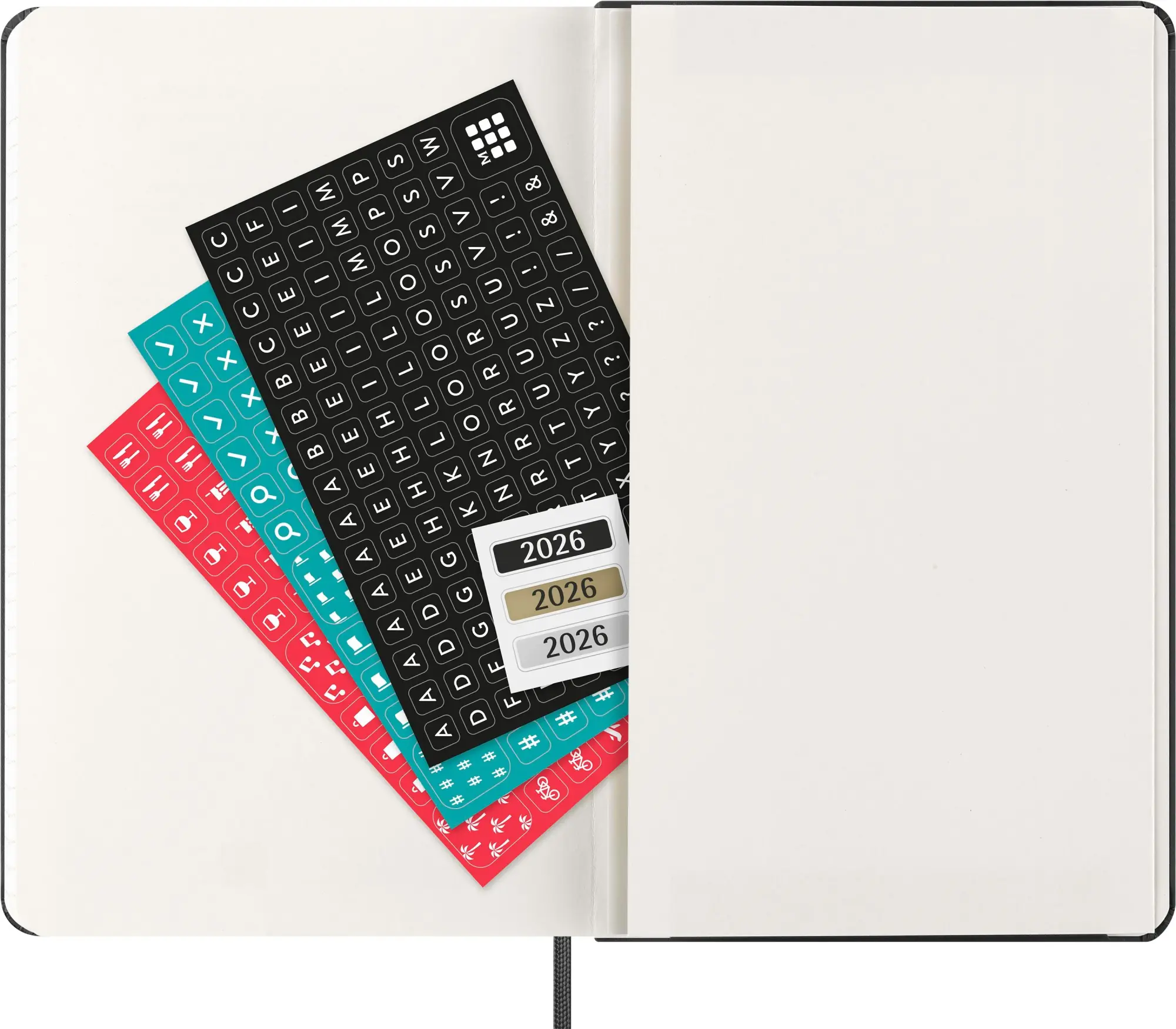 Bild: 8056999275273 | Moleskine 12 Monate Wochenkalender 2026, Large/A5, 1 Wo = 2 Seiten,...