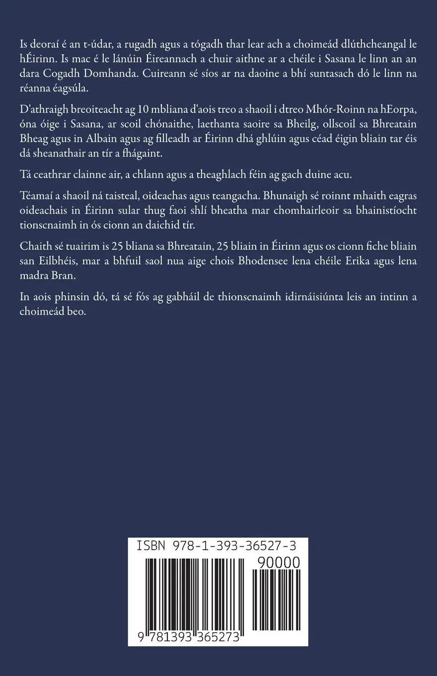 Rückseite: 9781393365273 | Eachtraí Mhac an Deoraí | Conch&amp; | Taschenbuch | Irisch