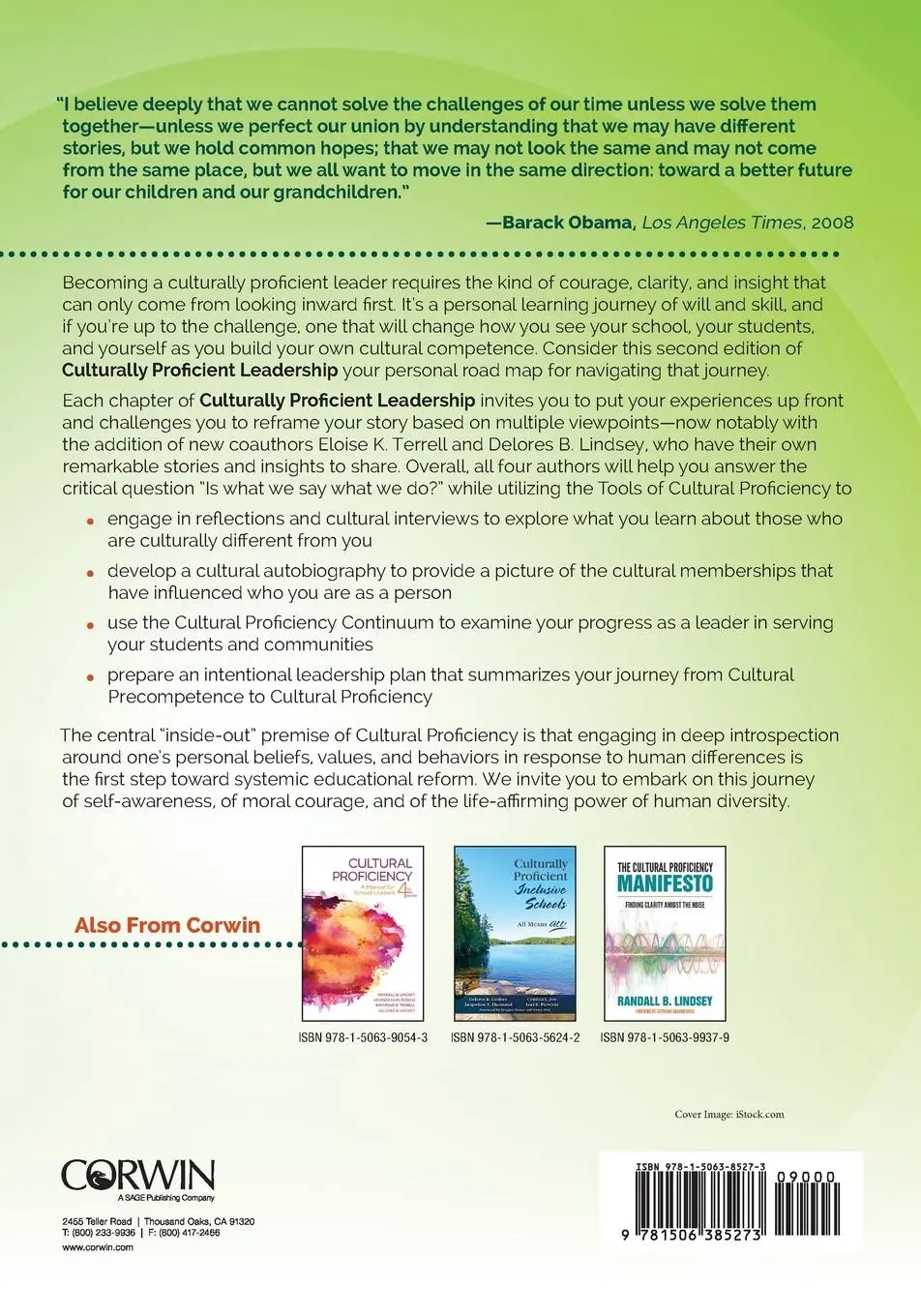 Rückseite: 9781506385273 | Culturally Proficient Leadership | The Personal Journey Begins Within