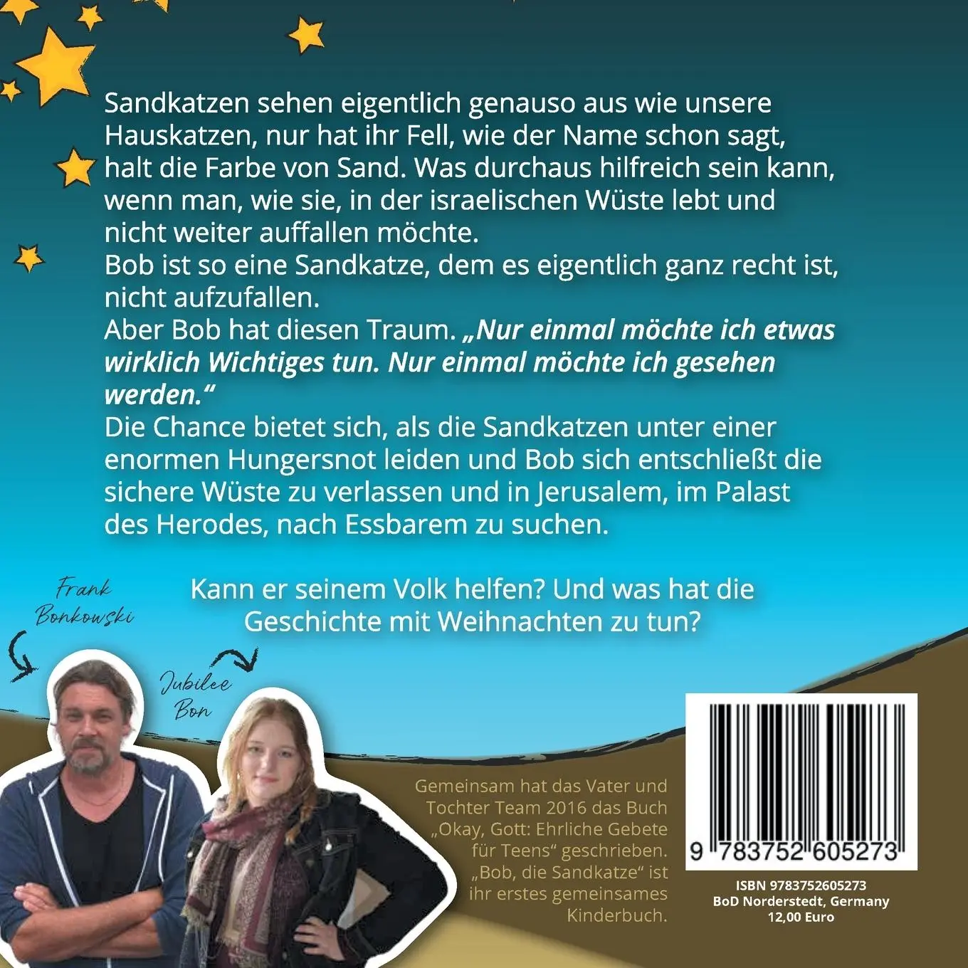 Rückseite: 9783752605273 | Bob die Sandkatze | Bob entdeckt Weihnachten | Frank Bonkowski (u. a.)