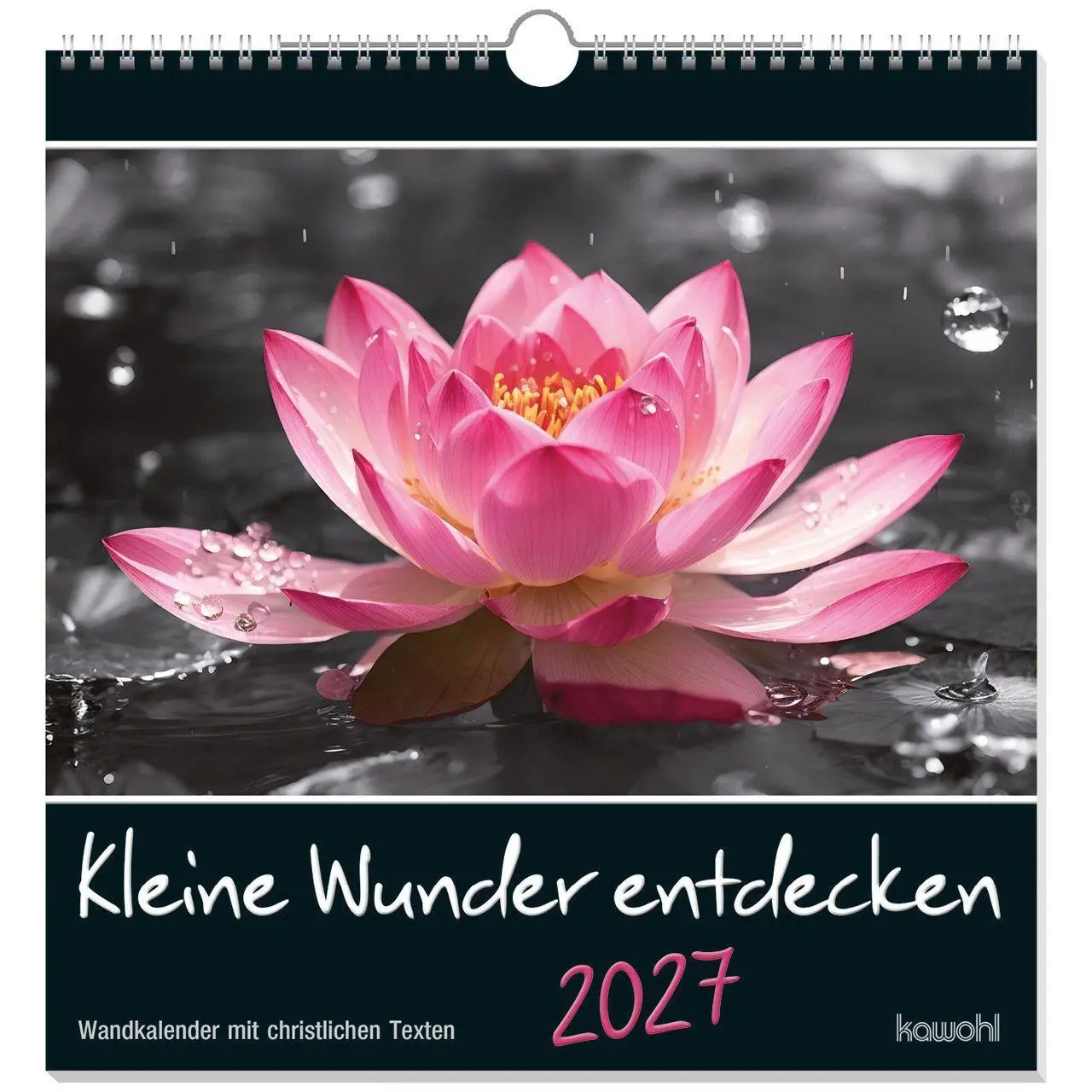Cover: 9783754825273 | Kleine Wunder entdecken 2027 | Wandkalender mit christlichen Texten