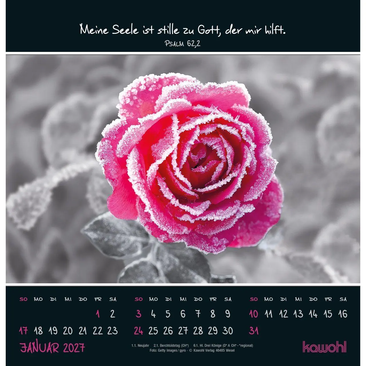 Bild: 9783754825273 | Kleine Wunder entdecken 2027 | Wandkalender mit christlichen Texten