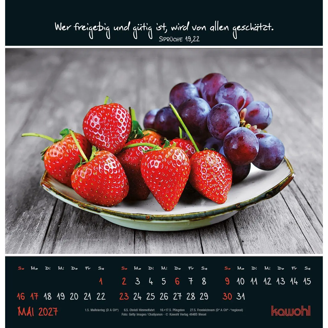 Bild: 9783754825273 | Kleine Wunder entdecken 2027 | Wandkalender mit christlichen Texten