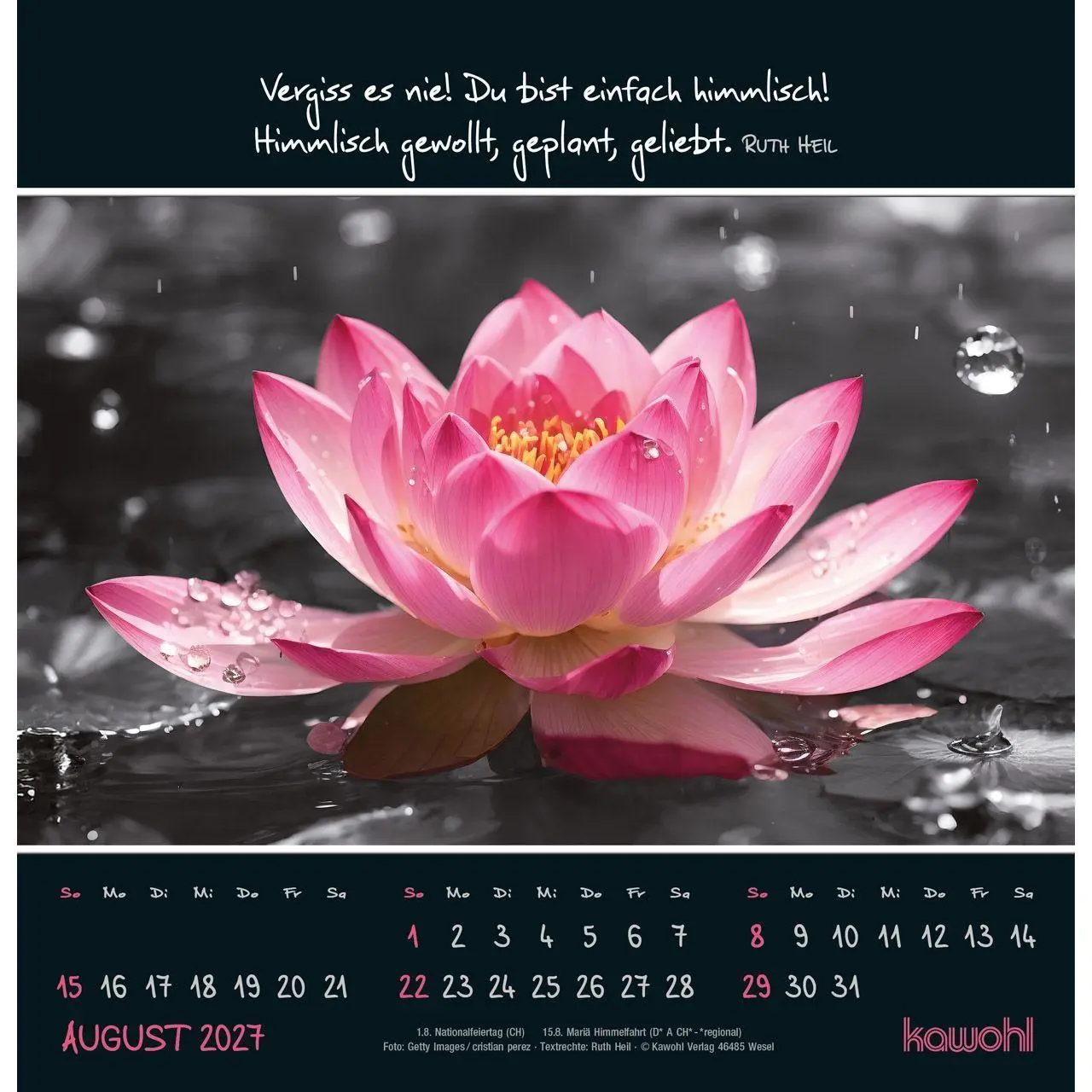 Bild: 9783754825273 | Kleine Wunder entdecken 2027 | Wandkalender mit christlichen Texten