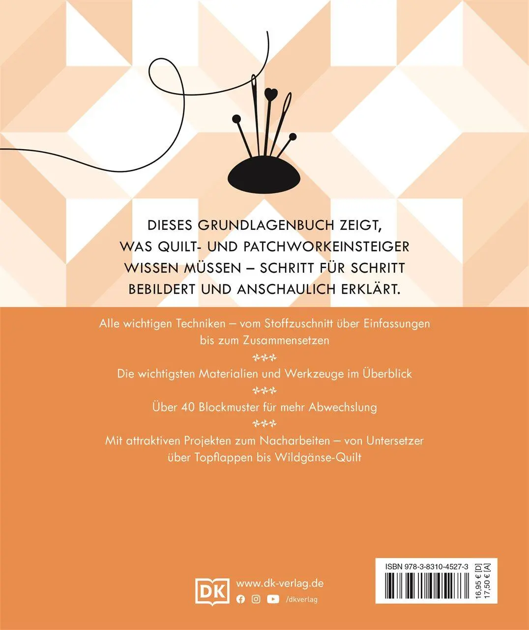 Rückseite: 9783831045273 | Quilten Schritt für Schritt | DK Verlag | Buch | 224 S. | Deutsch