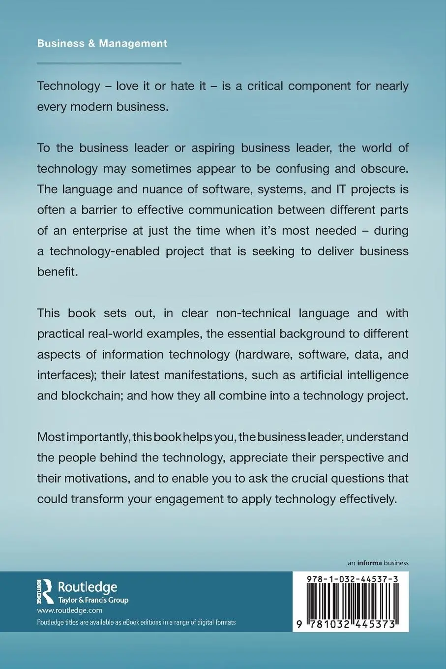 Rückseite: 9781032445373 | Technology Applied | Kevin Wooldridge (u. a.) | Taschenbuch | Englisch