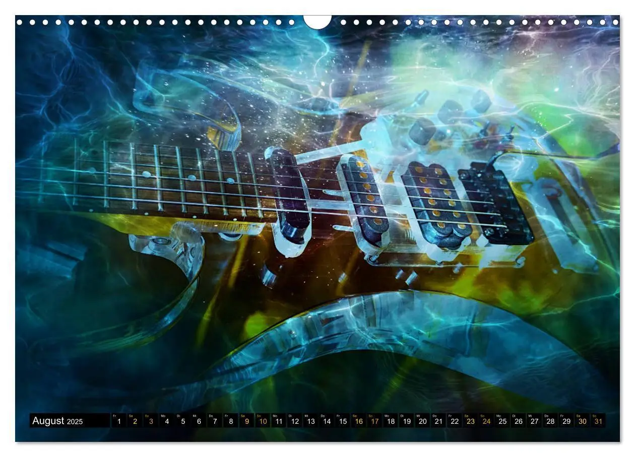 Bild: 9783435105373 | Gitarren im Wasser (Wandkalender 2025 DIN A3 quer), CALVENDO...