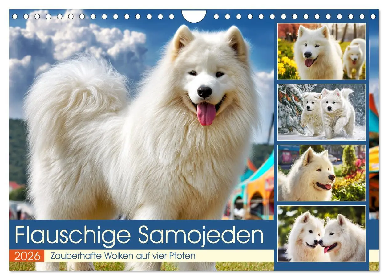 Cover: 9783457675373 | Flauschige Samojeden. Zauberhafte Wolken auf vier Pfoten...