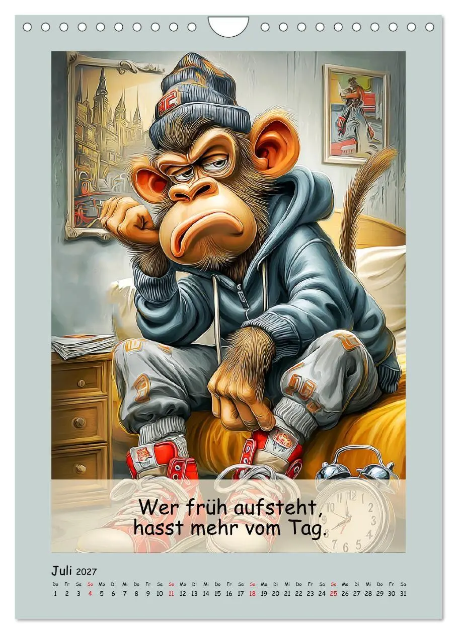 Bild: 9783516835373 | Affengeil. Humor aus dem Großstadtdschungel (Wandkalender 2027 DIN...