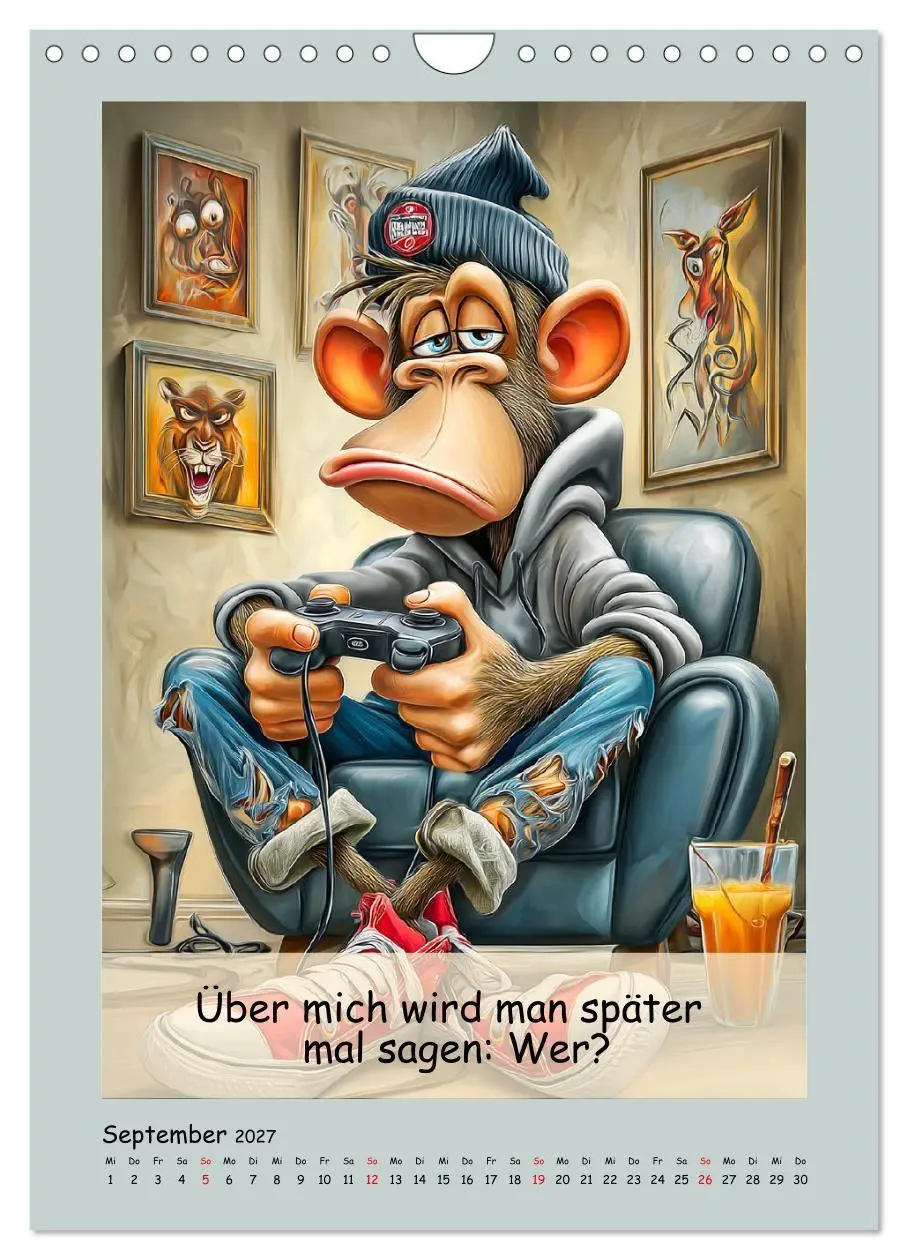 Bild: 9783516835373 | Affengeil. Humor aus dem Großstadtdschungel (Wandkalender 2027 DIN...