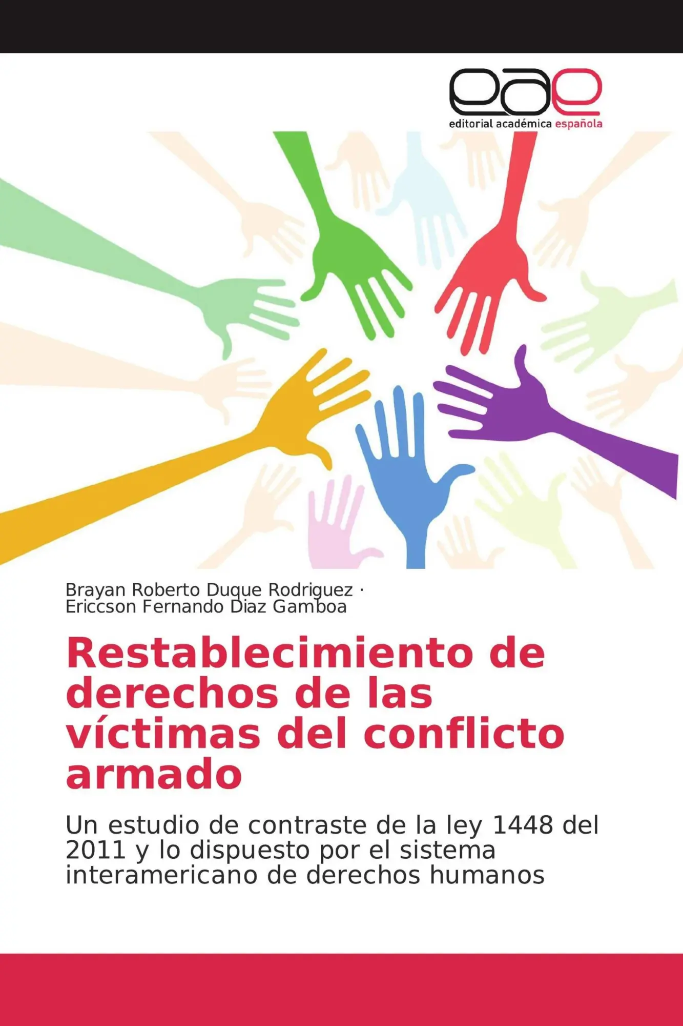 Cover: 9786139275373 | Restablecimiento de derechos de las víctimas del conflicto armado