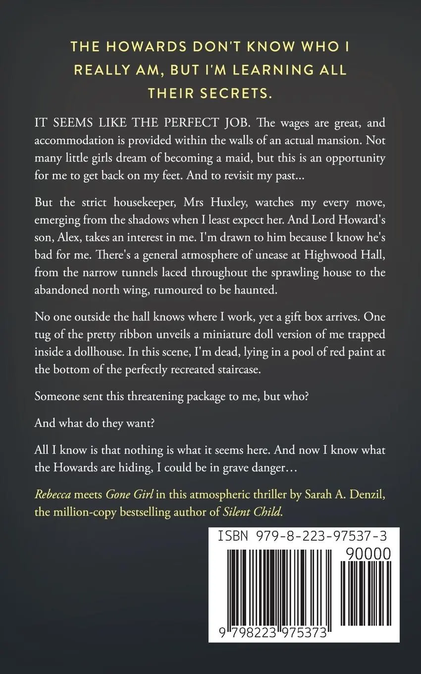 Rückseite: 9798223975373 | The Housemaid | Sarah A. Denzil | Taschenbuch | Englisch | 2022