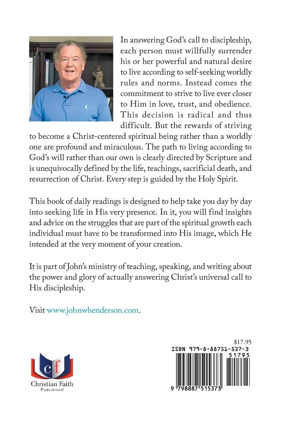 Rückseite: 9798887515373 | Answering God's Call to Discipleship | John Henderson | Taschenbuch
