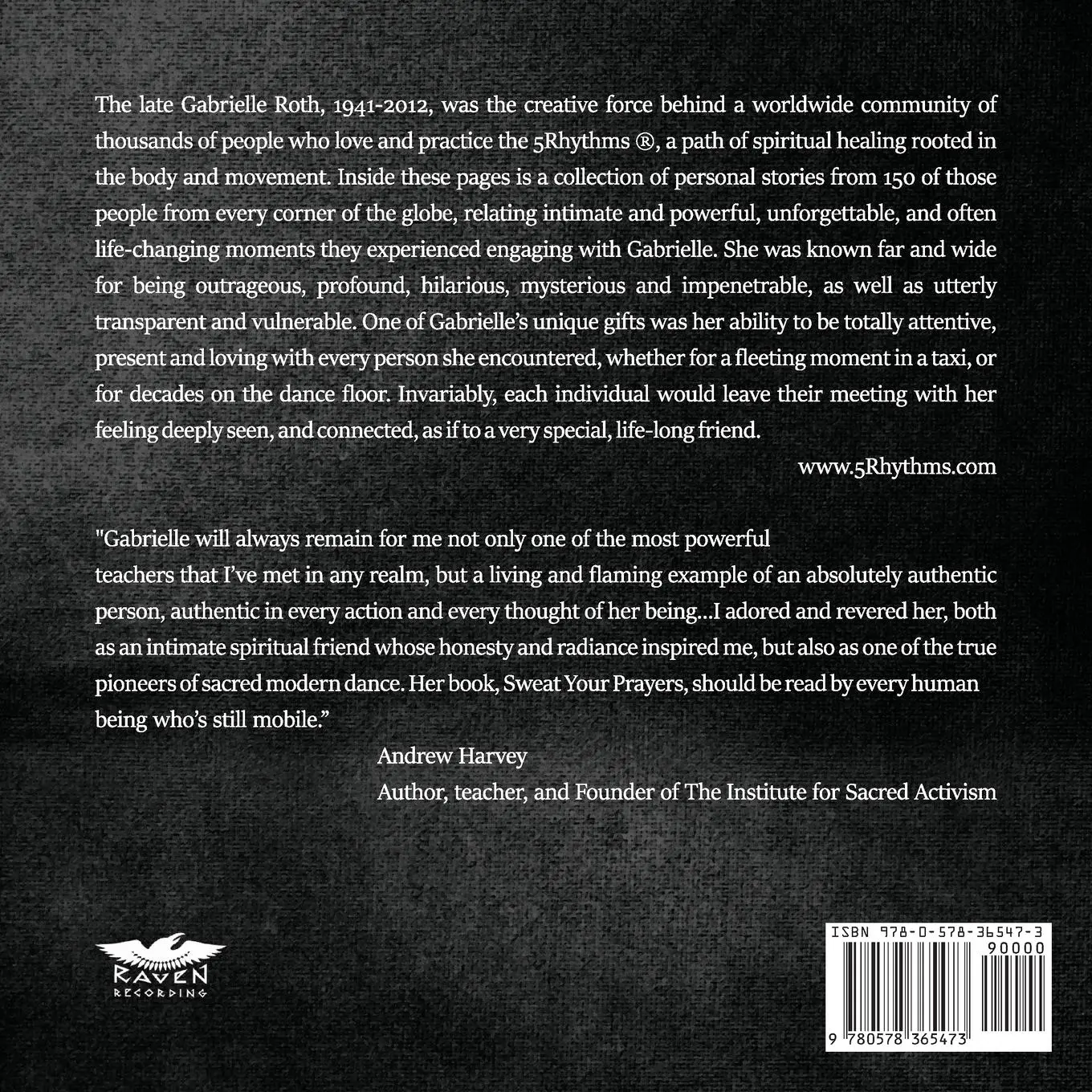 Rückseite: 9780578365473 | Dark Light of the Soul | Encounters with Gabrielle Roth | Taschenbuch