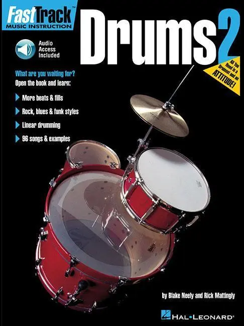 Cover: 9780793575473 | Fasttrack Drums Method Book 2 Book/Online Audio | Blake Neely (u. a.)