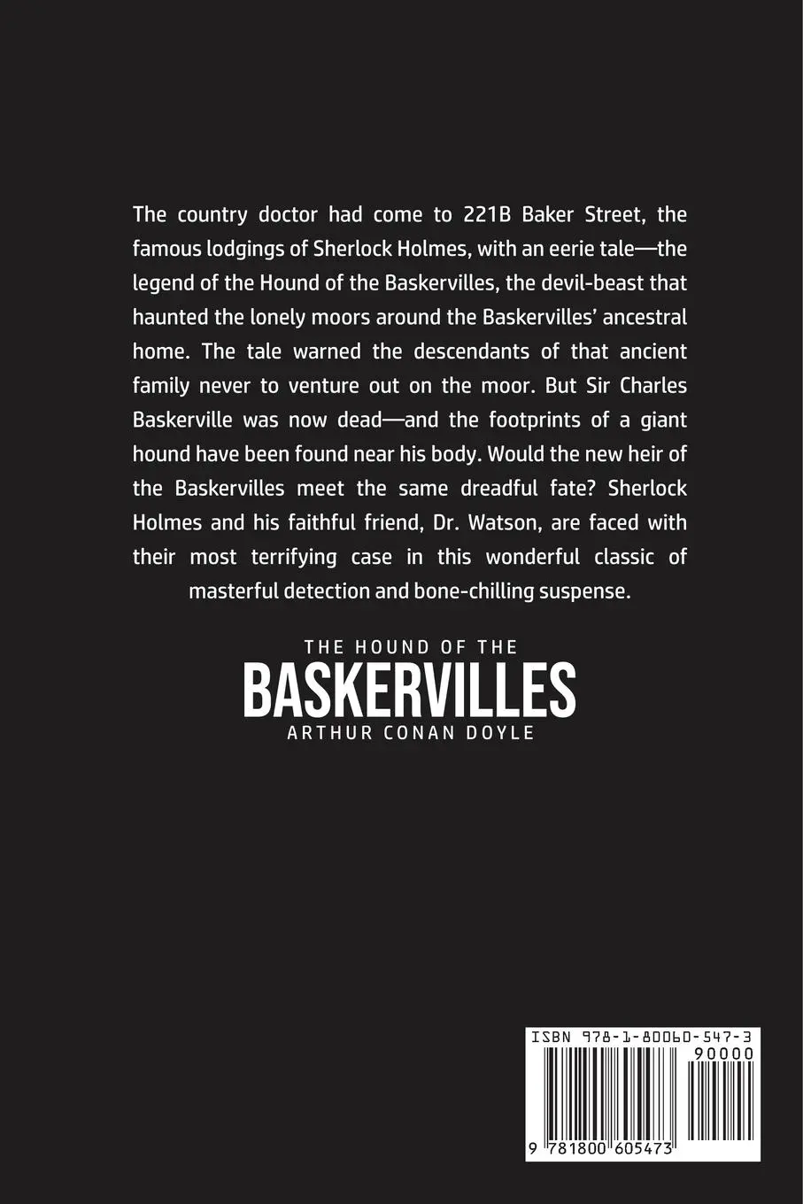 Rückseite: 9781800605473 | The Hound of the Baskervilles | Arthur Conan Doyle | Taschenbuch