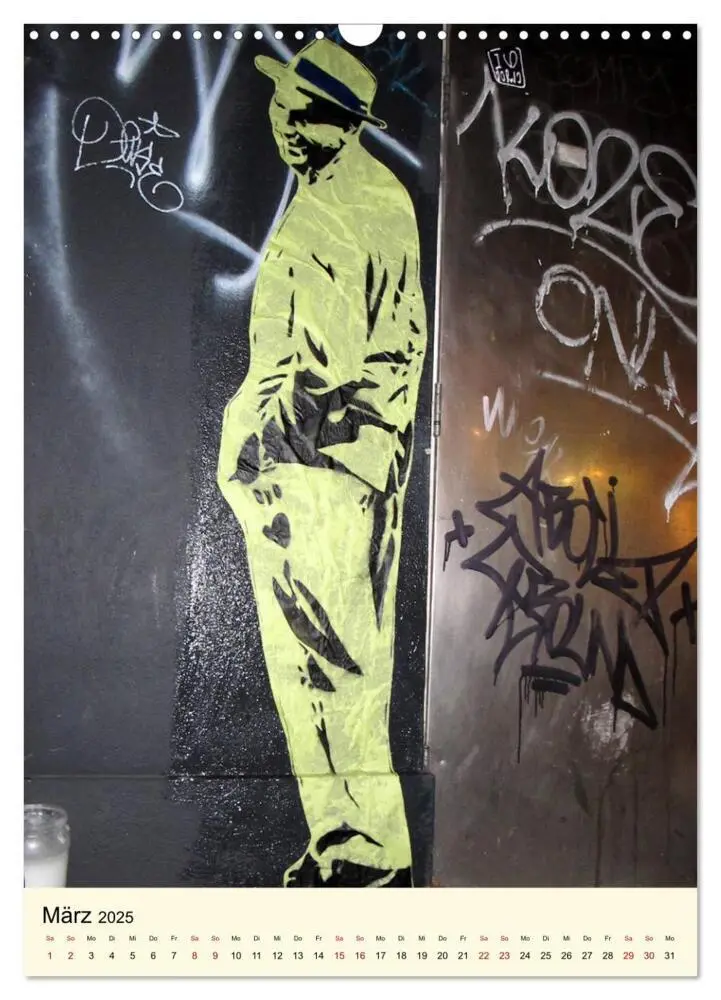 Bild: 9783435955473 | Flower Power in StreetArt (Wandkalender 2025 DIN A3 hoch), CALVENDO...