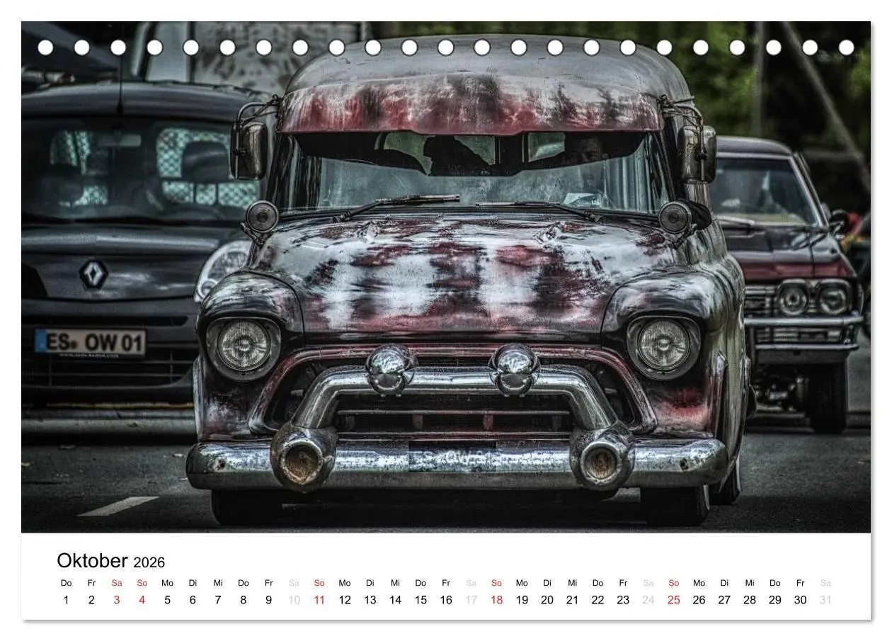 Bild: 9783516065473 | Custom Cars - Männerträume werden wahr (Tischkalender 2026 DIN A5...