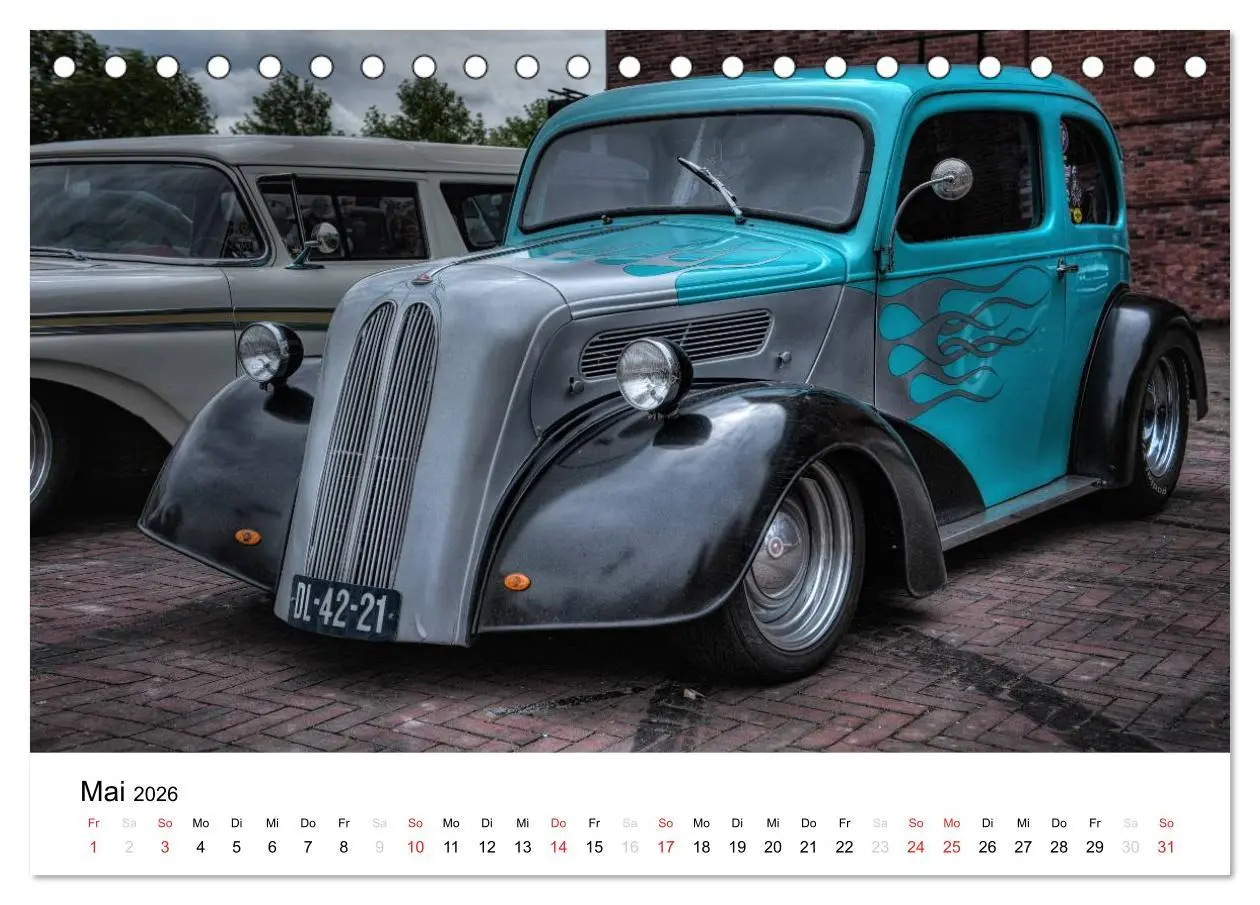Bild: 9783516065473 | Custom Cars - Männerträume werden wahr (Tischkalender 2026 DIN A5...