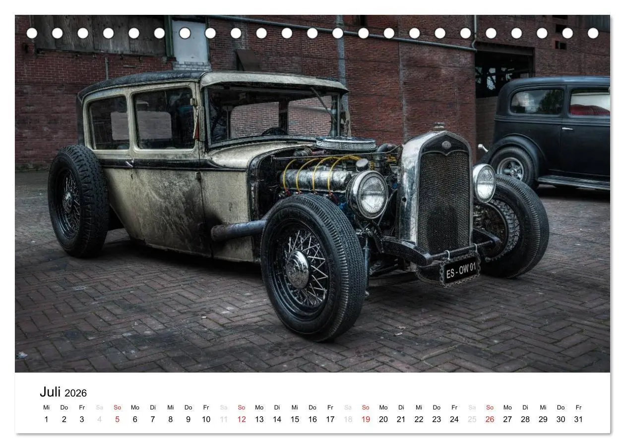 Bild: 9783516065473 | Custom Cars - Männerträume werden wahr (Tischkalender 2026 DIN A5...