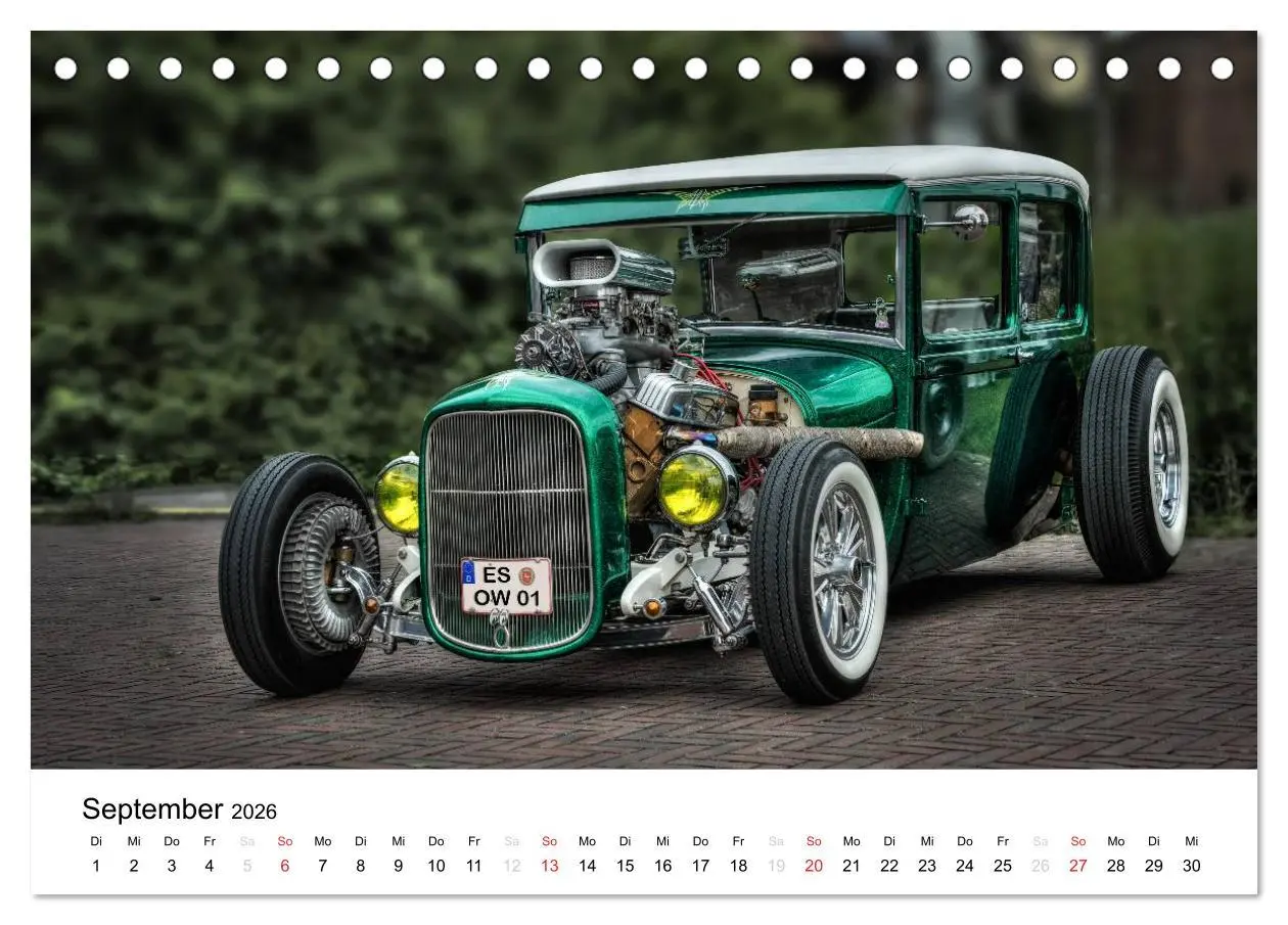 Bild: 9783516065473 | Custom Cars - Männerträume werden wahr (Tischkalender 2026 DIN A5...