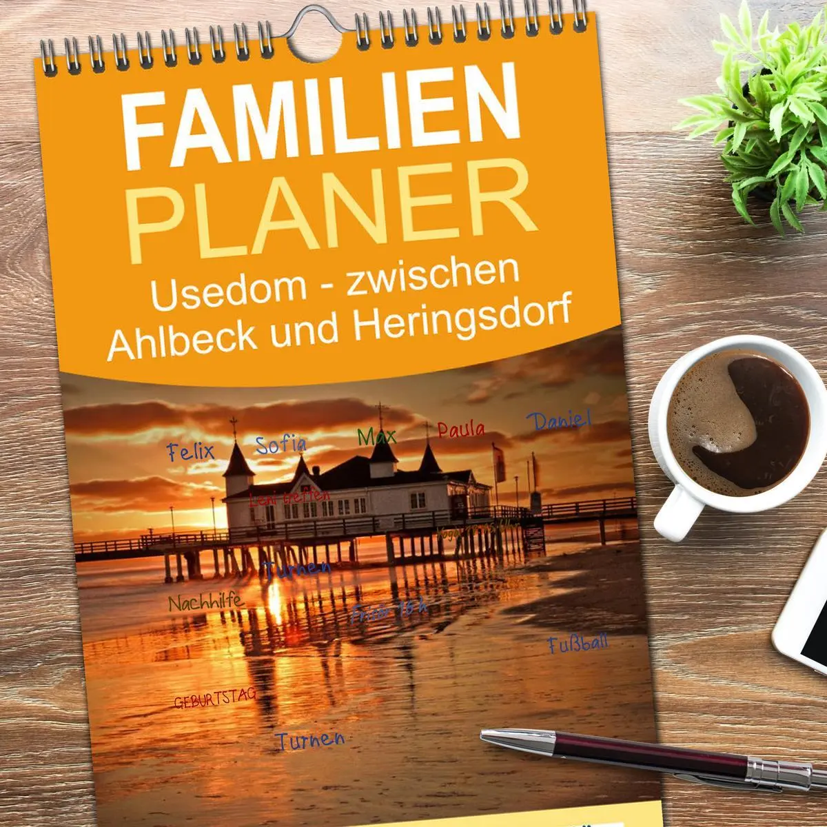 Bild: 9783516515473 | Familienplaner 2026 - Usedom 2026 Rendezvous zwischen Ahlbeck und...