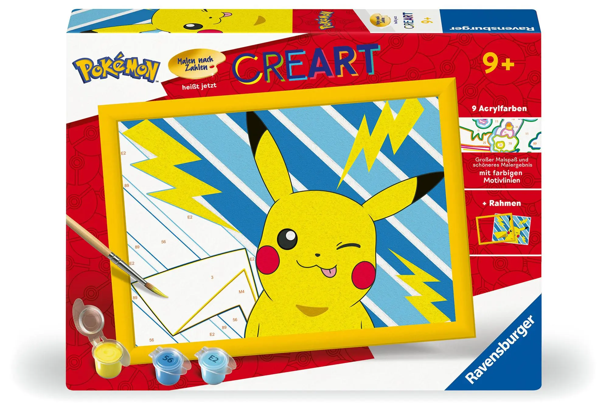 Cover: 4005556255573 | CreArt, Malen nach Zahlen Kinder Pokémon - Freches Pikachu | Spiel