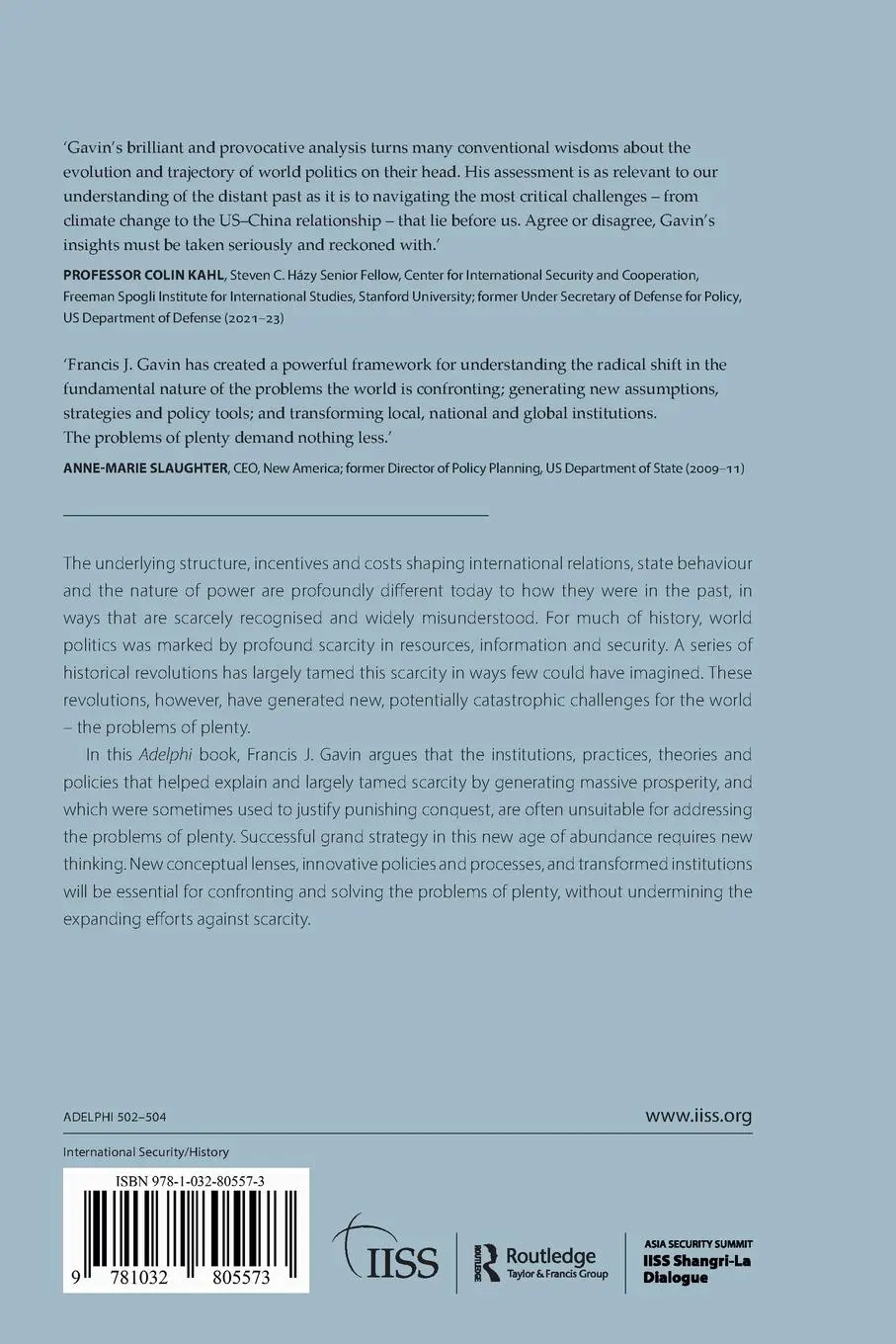 Rückseite: 9781032805573 | The Taming of Scarcity and the Problems of Plenty | Francis J. Gavin
