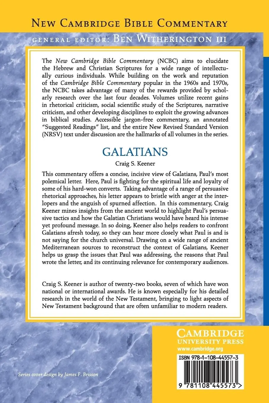 Rückseite: 9781108445573 | Galatians | Craig S. Keener | Taschenbuch | Paperback | Englisch