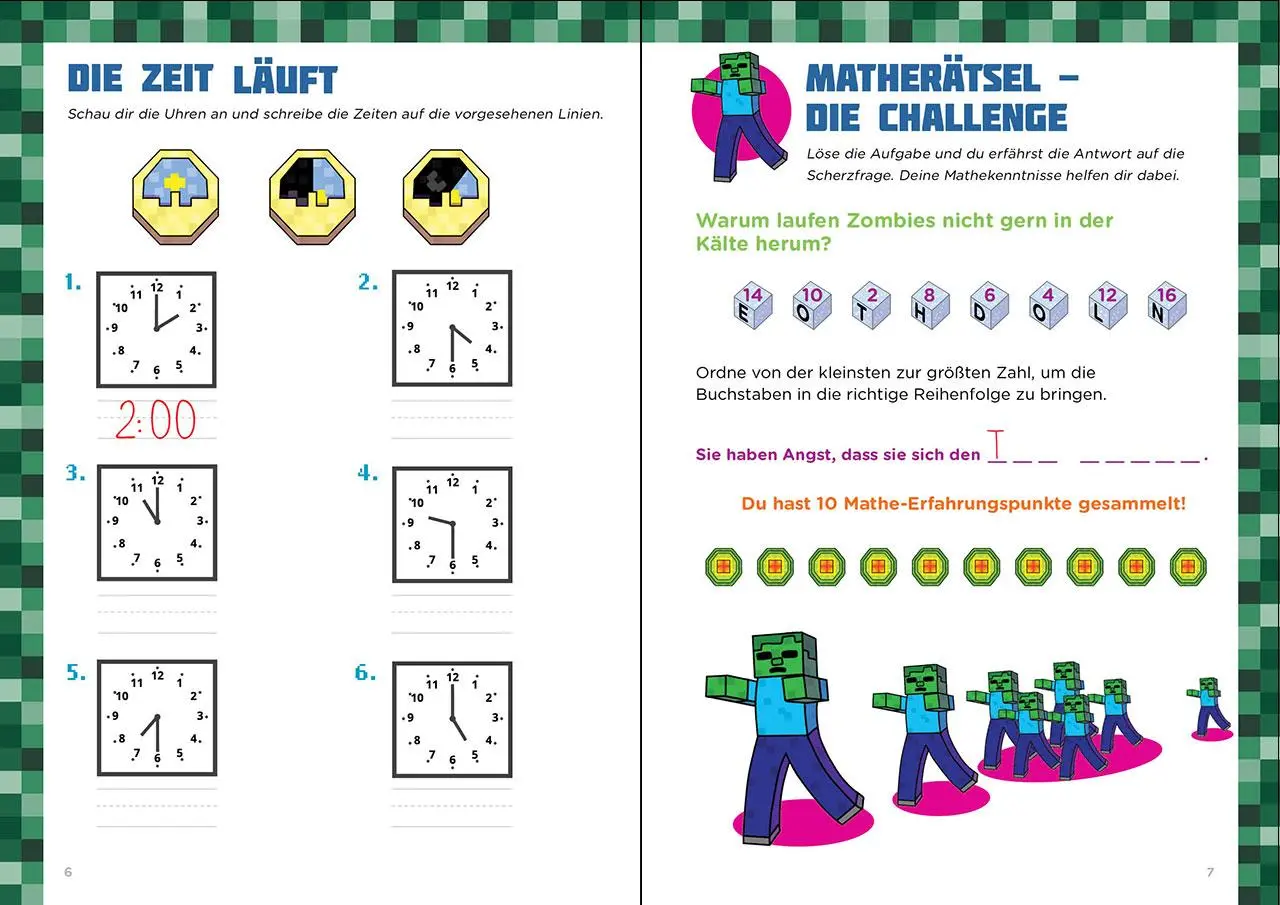Bild: 9783743215573 | Mathe für Minecrafter - Mein extrastarkes Übungsbuch | Fiedler-Tresp