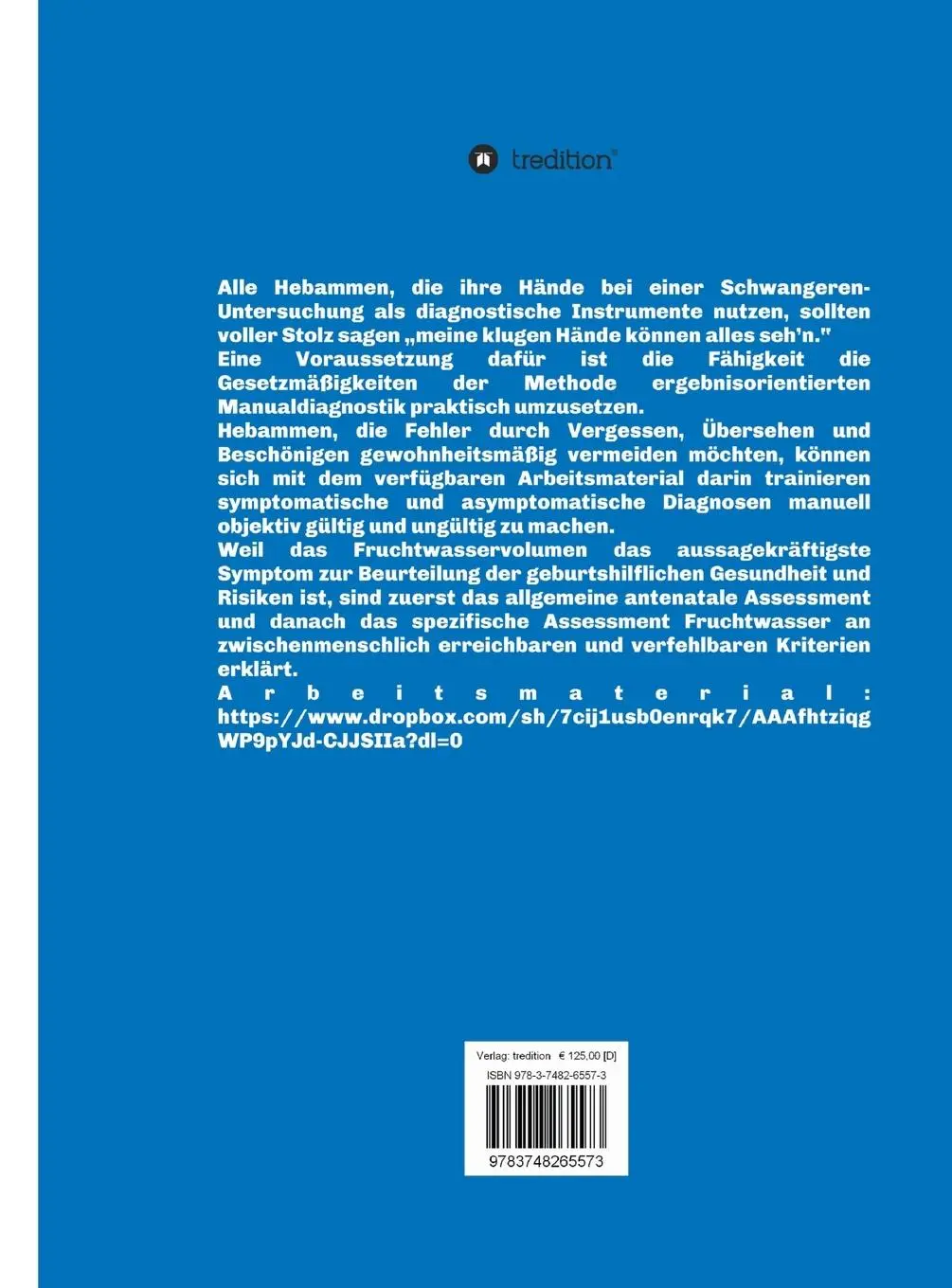 Rückseite: 9783748265573 | Manualdiagnostik Assessment Fruchtwasser | Kirstin Astrid Hähnlein
