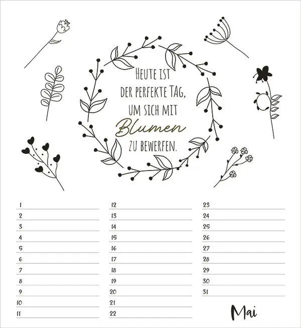 Bild: 9783819305573 | Geburtstagskalender Visual Words | Immerwährender Planer | Korsch