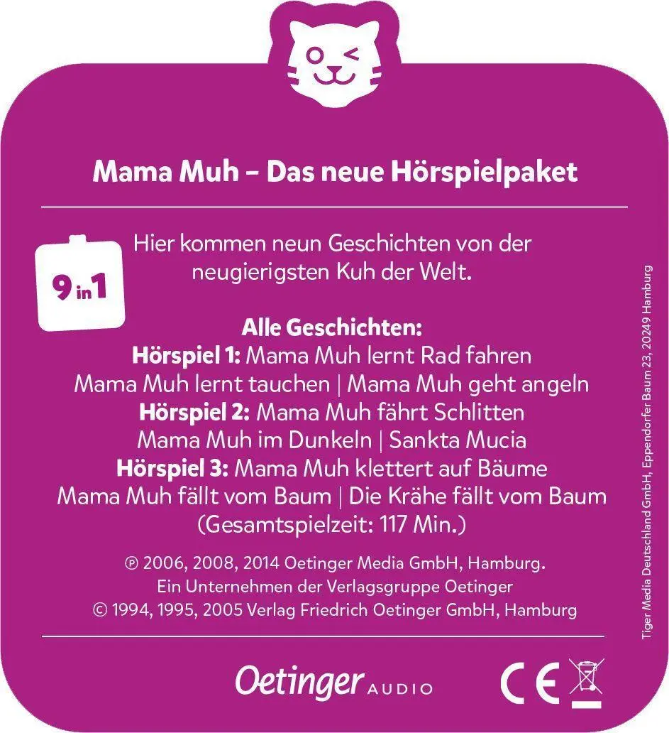 Bild: 4260535485673 | tigercards Multicard - Mamma Muh - 3 Hörspiele | Spiel | Deutsch
