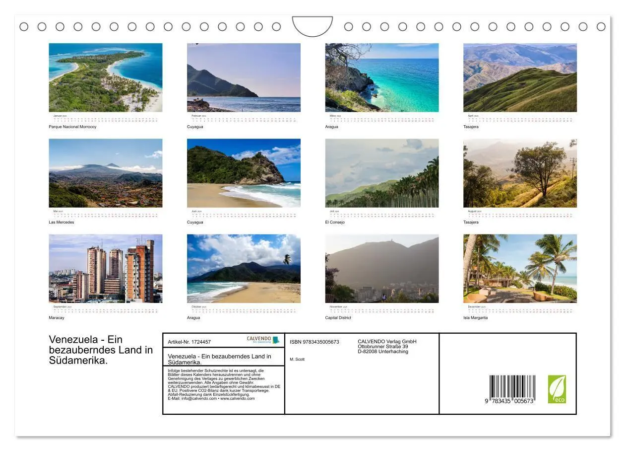 Bild: 9783435005673 | Venezuela - Ein bezauberndes Land in Südamerika. (Wandkalender 2025...