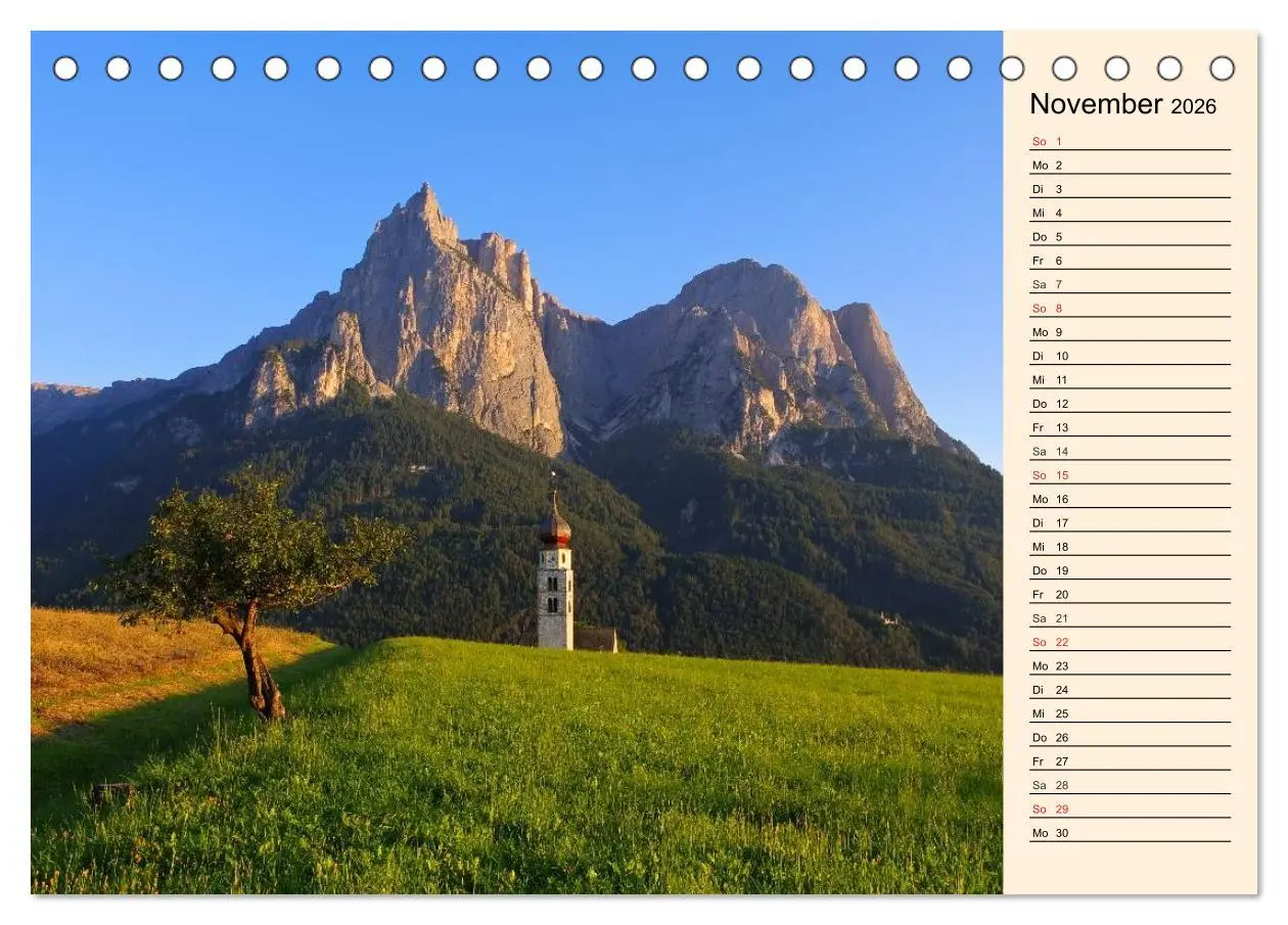 Bild: 9783457955673 | Südtirol - Zwischen Ortler und Dolomiten (Tischkalender 2026 DIN A5...