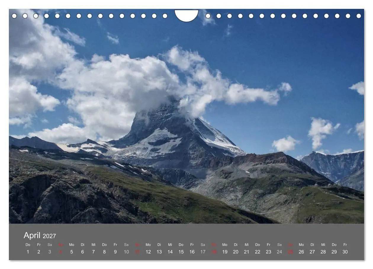 Bild: 9783594025673 | Wallis. Perle der Schweiz (Wandkalender 2027 DIN A4 quer), CALVENDO...