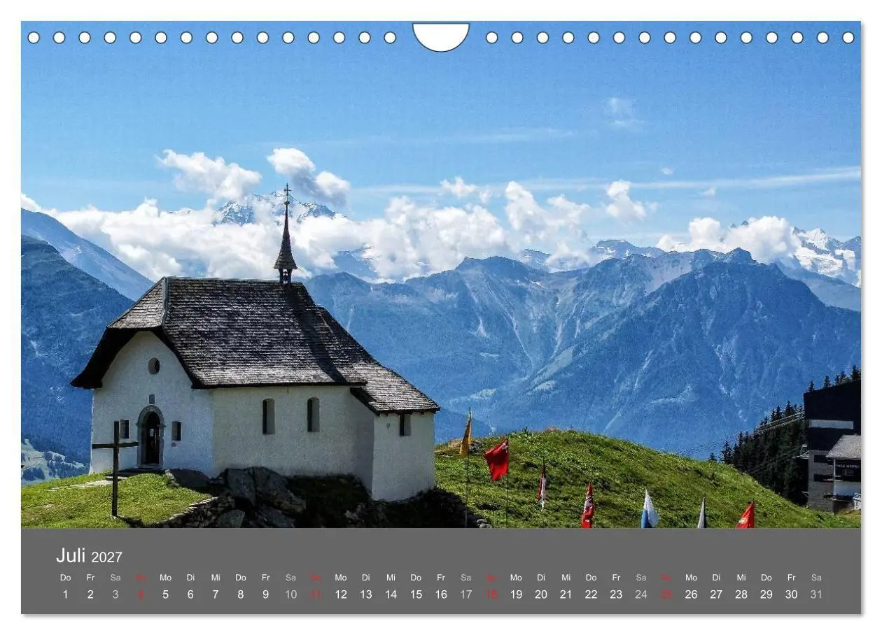 Bild: 9783594025673 | Wallis. Perle der Schweiz (Wandkalender 2027 DIN A4 quer), CALVENDO...