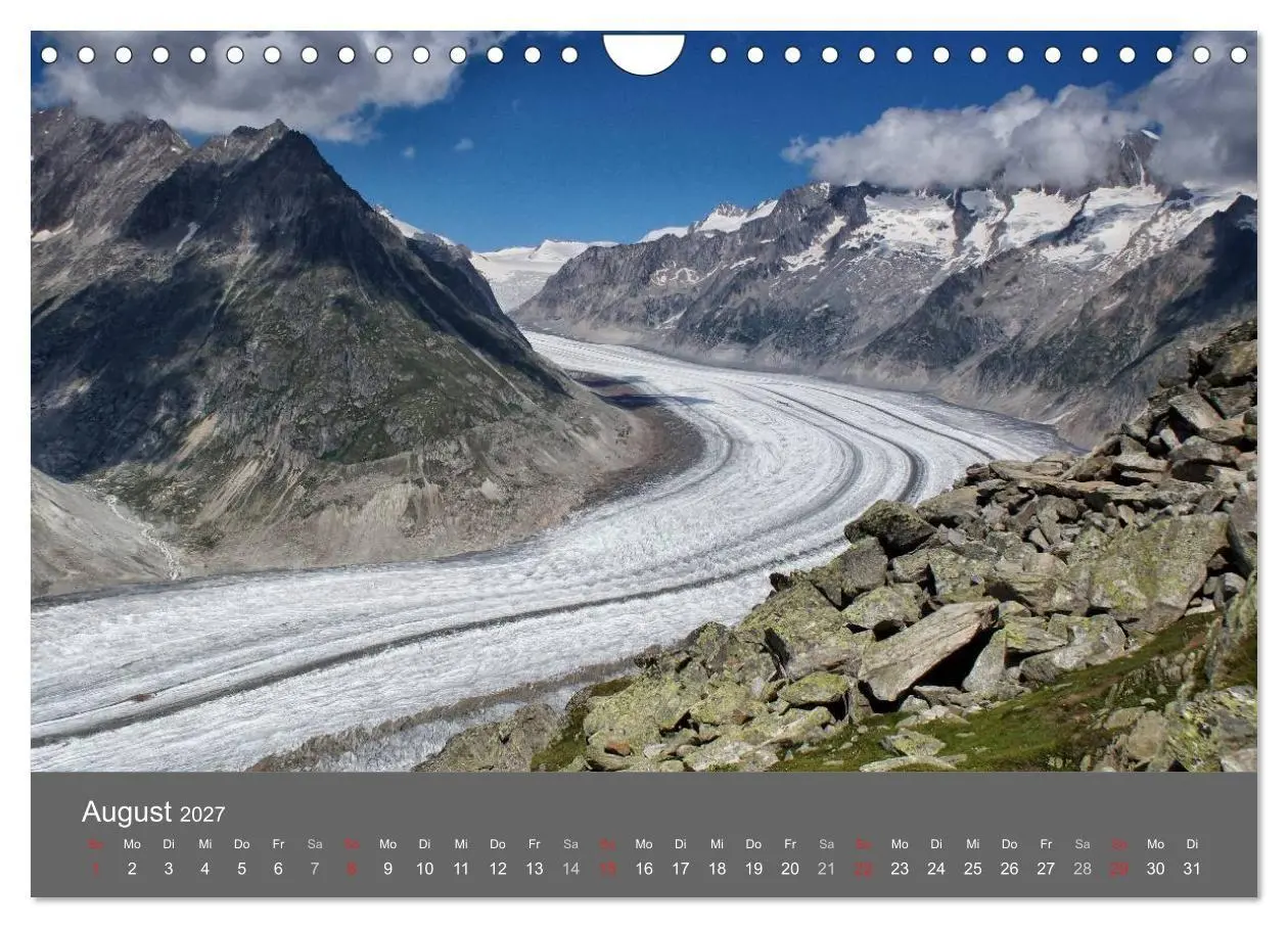 Bild: 9783594025673 | Wallis. Perle der Schweiz (Wandkalender 2027 DIN A4 quer), CALVENDO...