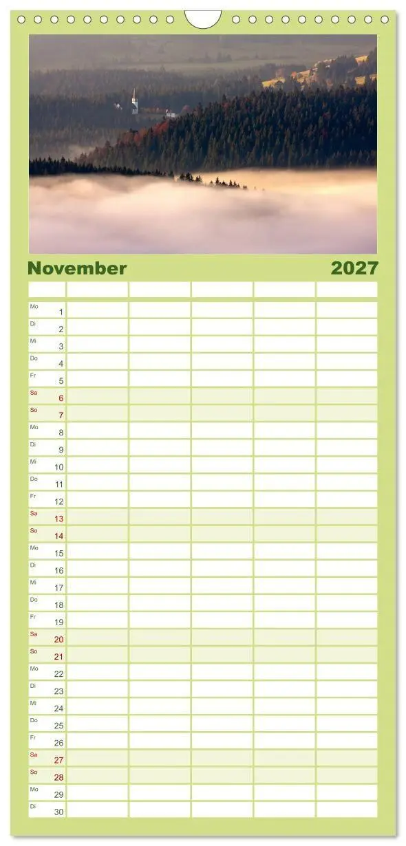 Bild: 9783594335673 | Familienplaner 2027 - Schwarzwald 2027 mit 5 Spalten (Wandkalender,...