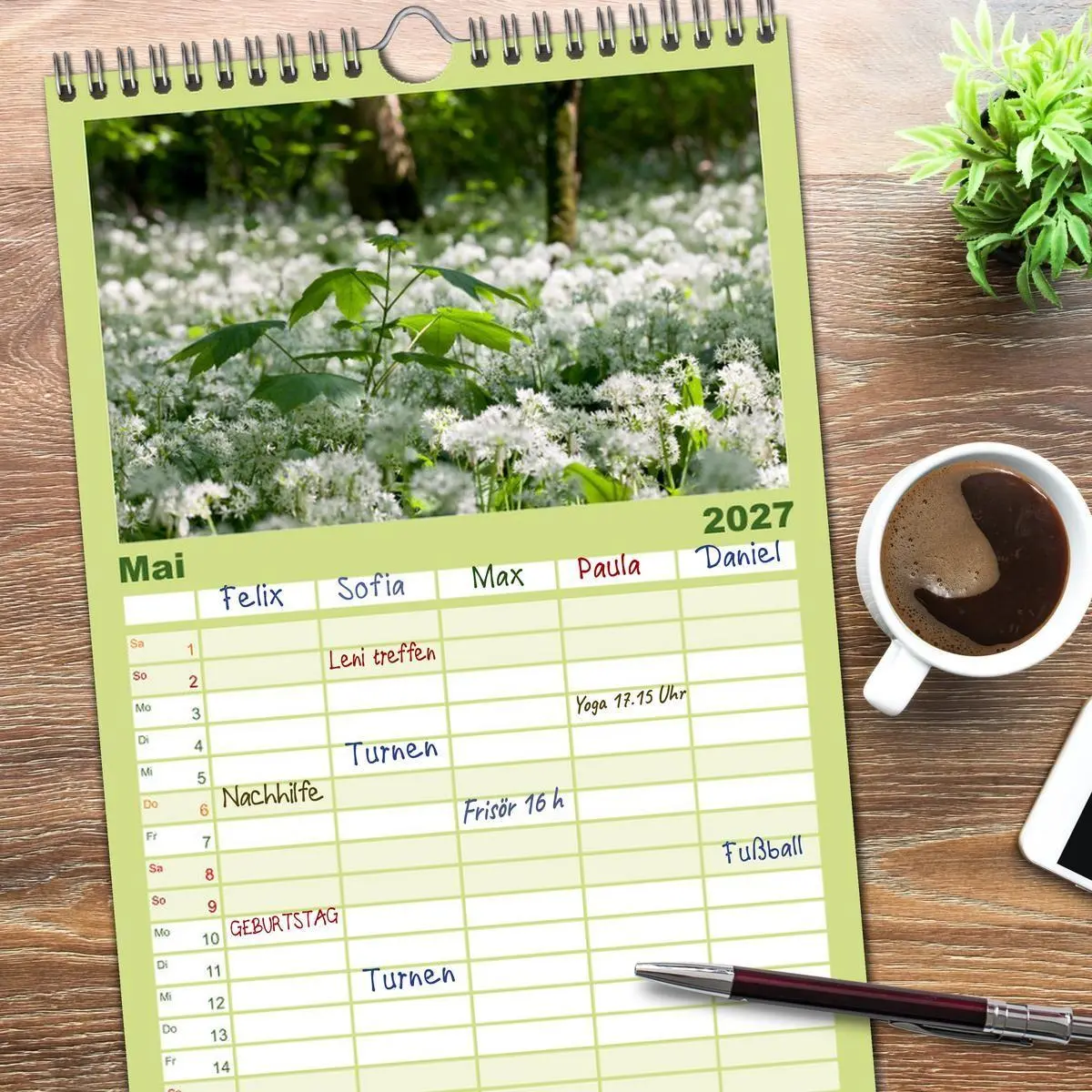 Bild: 9783594335673 | Familienplaner 2027 - Schwarzwald 2027 mit 5 Spalten (Wandkalender,...