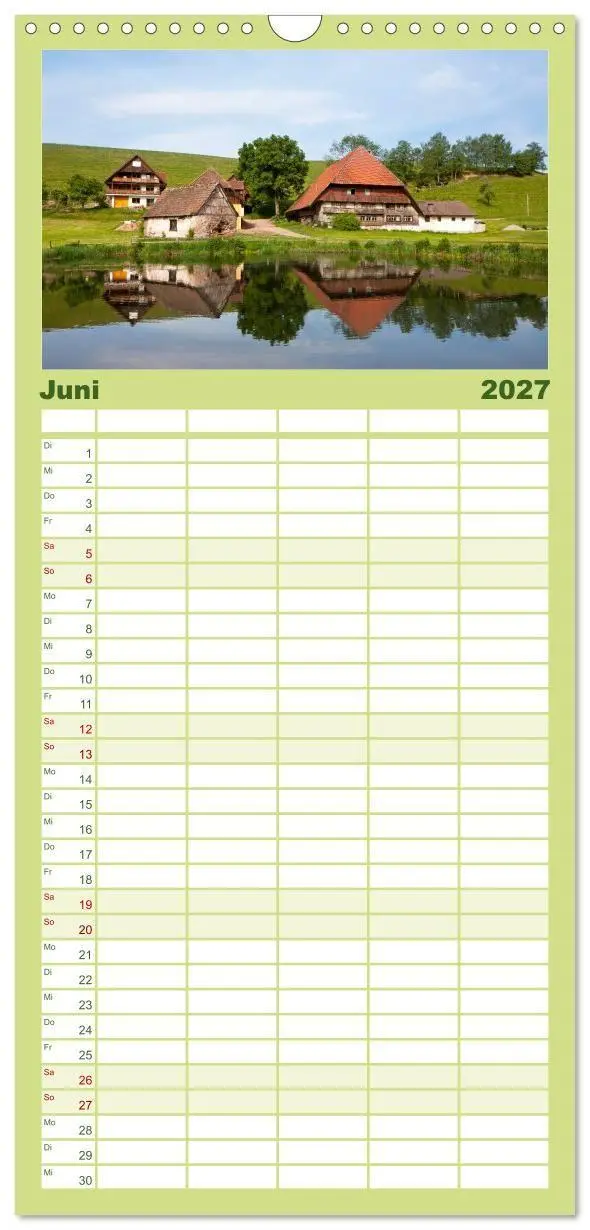 Bild: 9783594335673 | Familienplaner 2027 - Schwarzwald 2027 mit 5 Spalten (Wandkalender,...