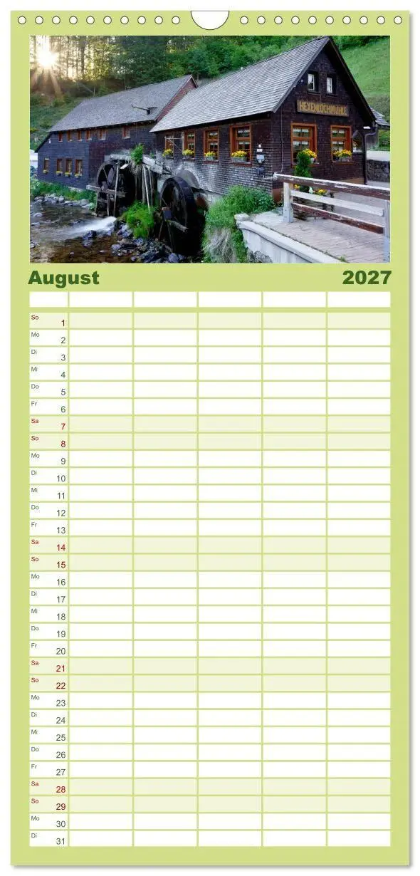 Bild: 9783594335673 | Familienplaner 2027 - Schwarzwald 2027 mit 5 Spalten (Wandkalender,...