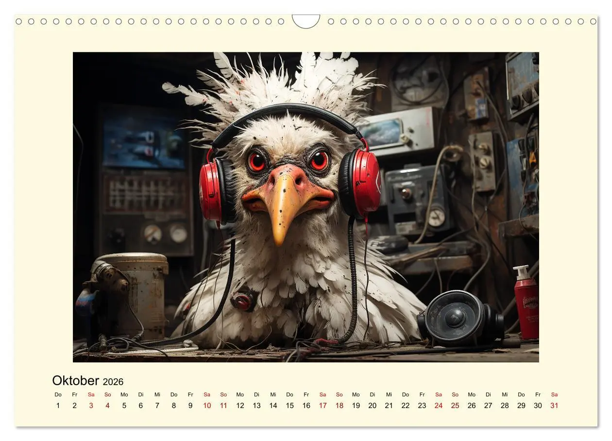 Bild: 9783457495773 | Verrückte Hühner (Wandkalender 2026 DIN A3 quer), CALVENDO...