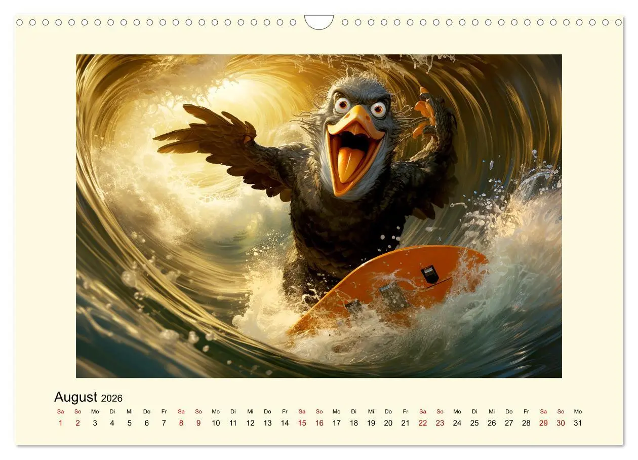 Bild: 9783457495773 | Verrückte Hühner (Wandkalender 2026 DIN A3 quer), CALVENDO...
