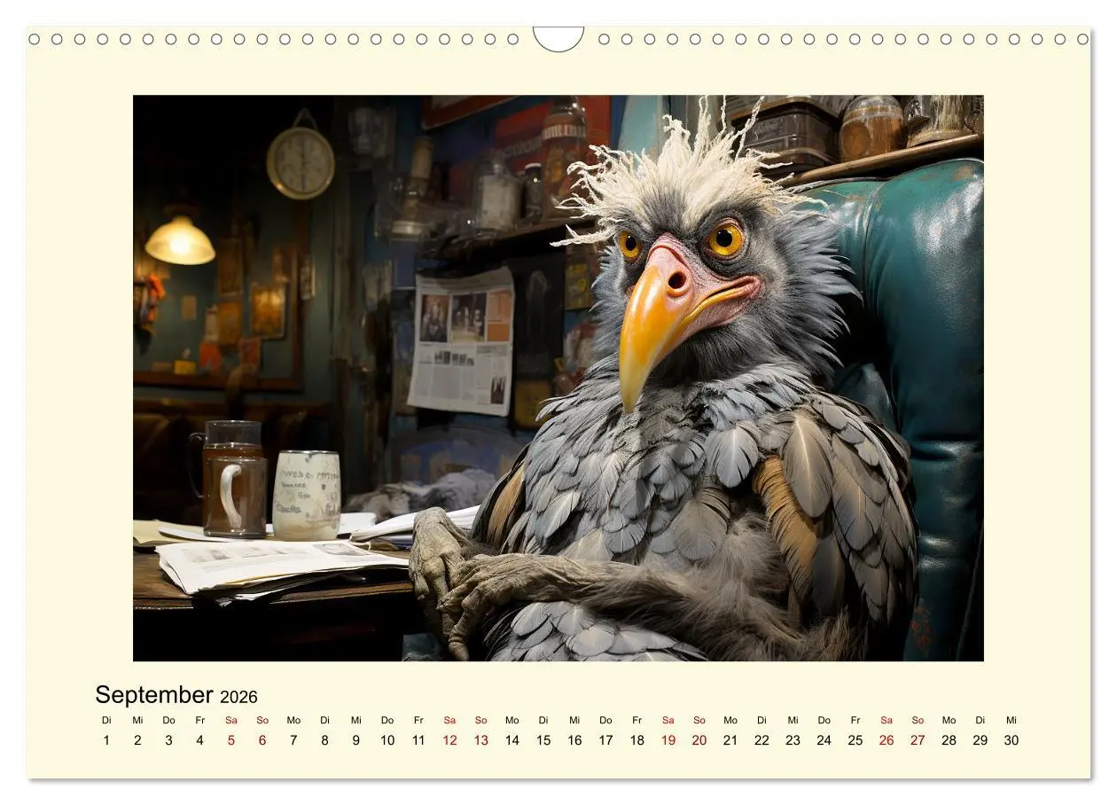 Bild: 9783457495773 | Verrückte Hühner (Wandkalender 2026 DIN A3 quer), CALVENDO...