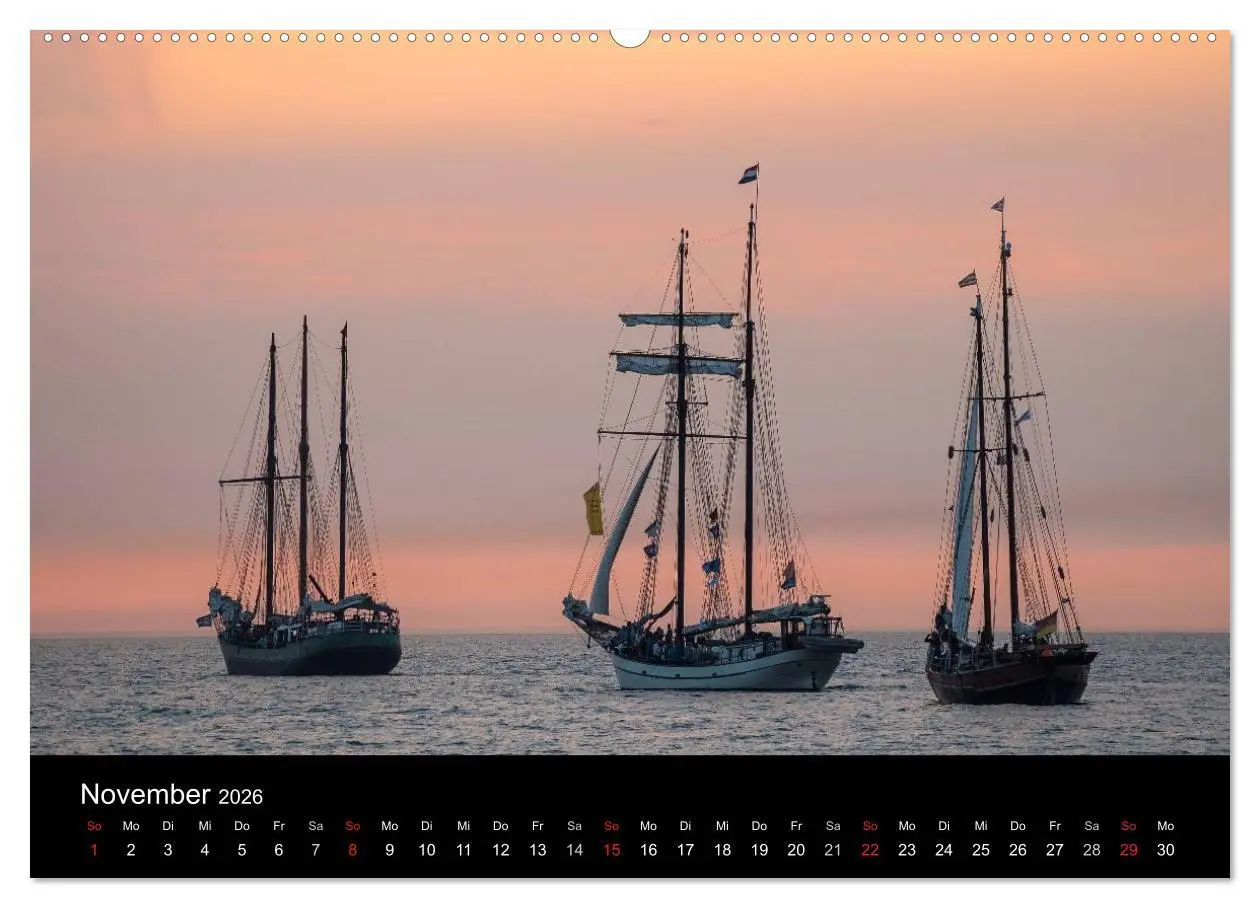 Bild: 9783516035773 | Windjammer auf der Ostsee im Abendlicht (hochwertiger Premium...