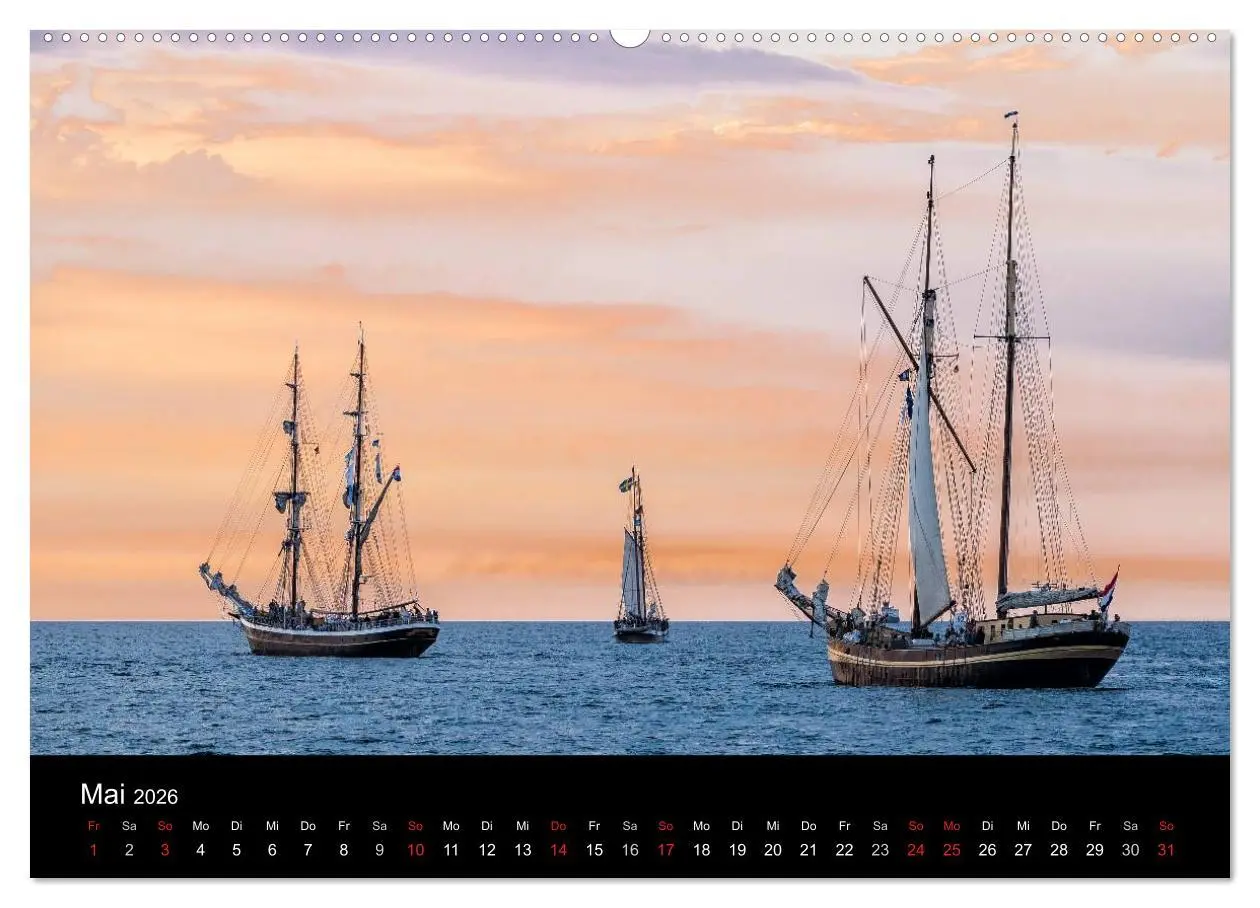 Bild: 9783516035773 | Windjammer auf der Ostsee im Abendlicht (hochwertiger Premium...