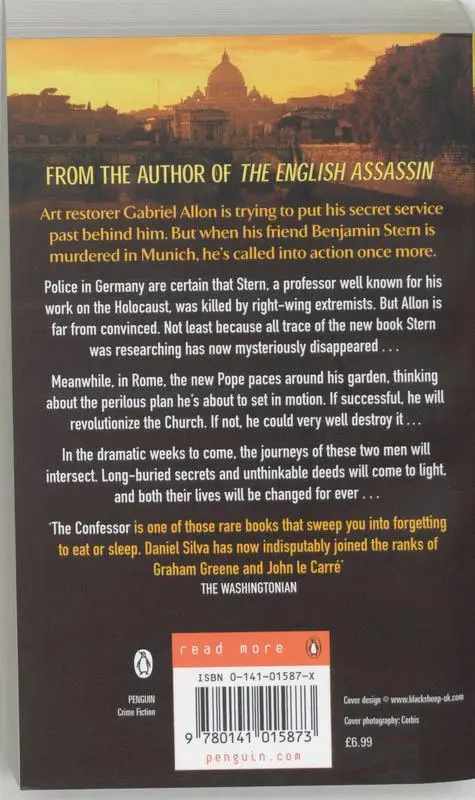 Rückseite: 9780141015873 | The Confessor | Daniel Silva | Taschenbuch | Kartoniert / Broschiert
