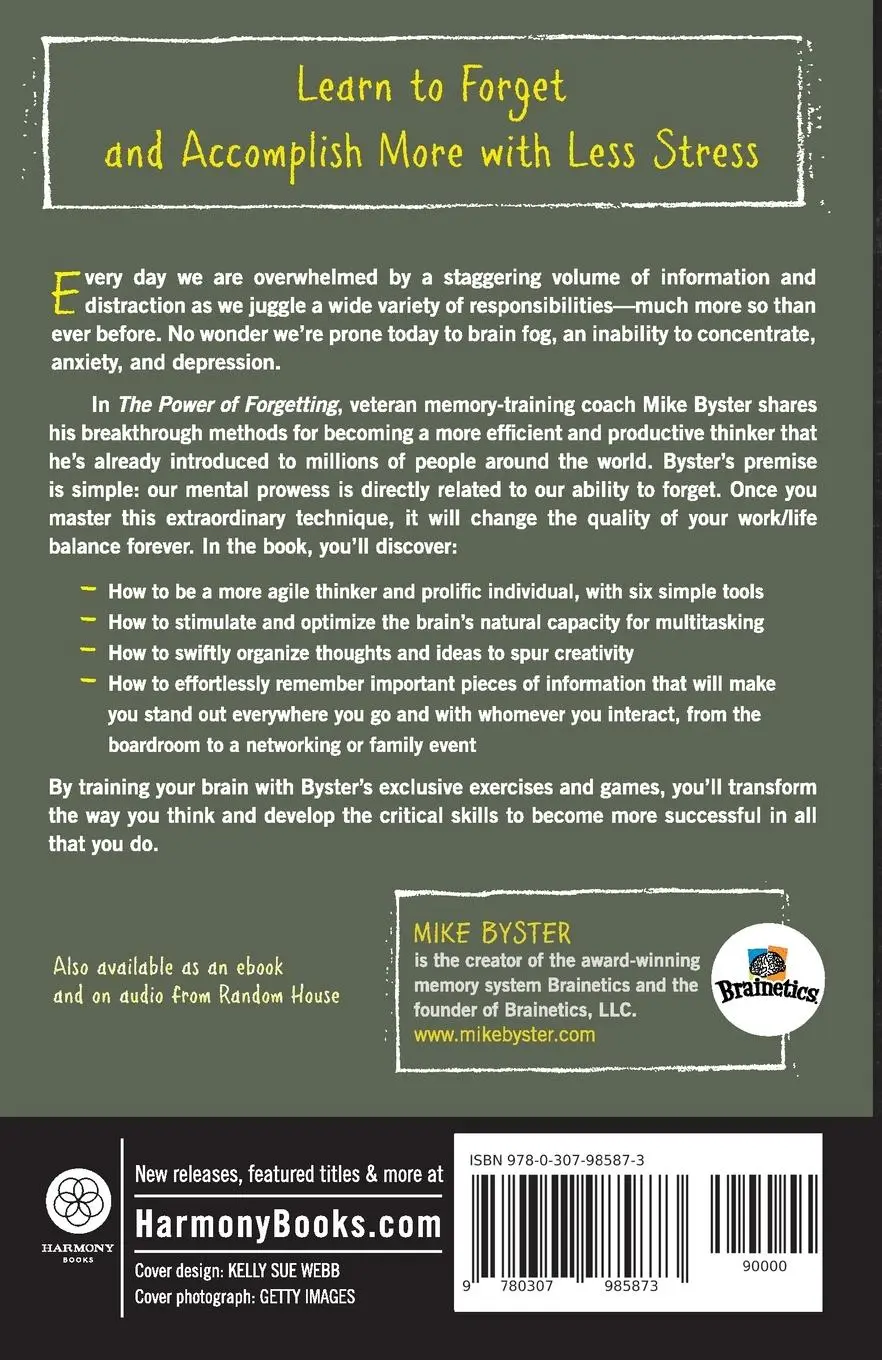Rückseite: 9780307985873 | The Power of Forgetting | Mike Byster | Taschenbuch | Englisch | 2014
