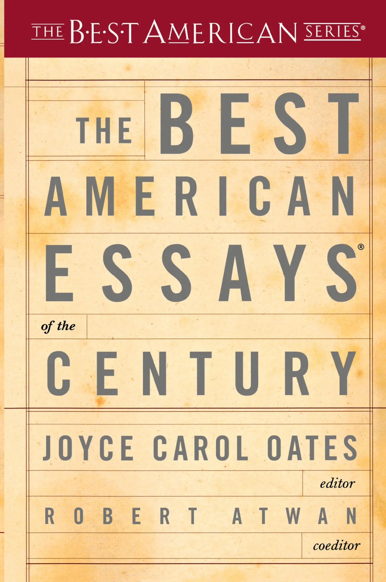 Cover: 9780618155873 | The Best American Essays of the Century | Joyce Carol Oates | Buch